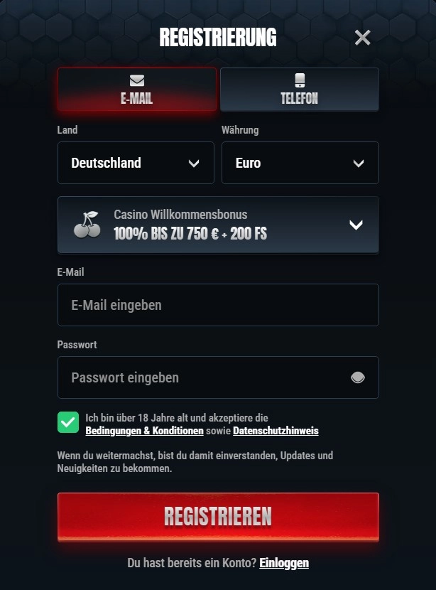 Registrierung